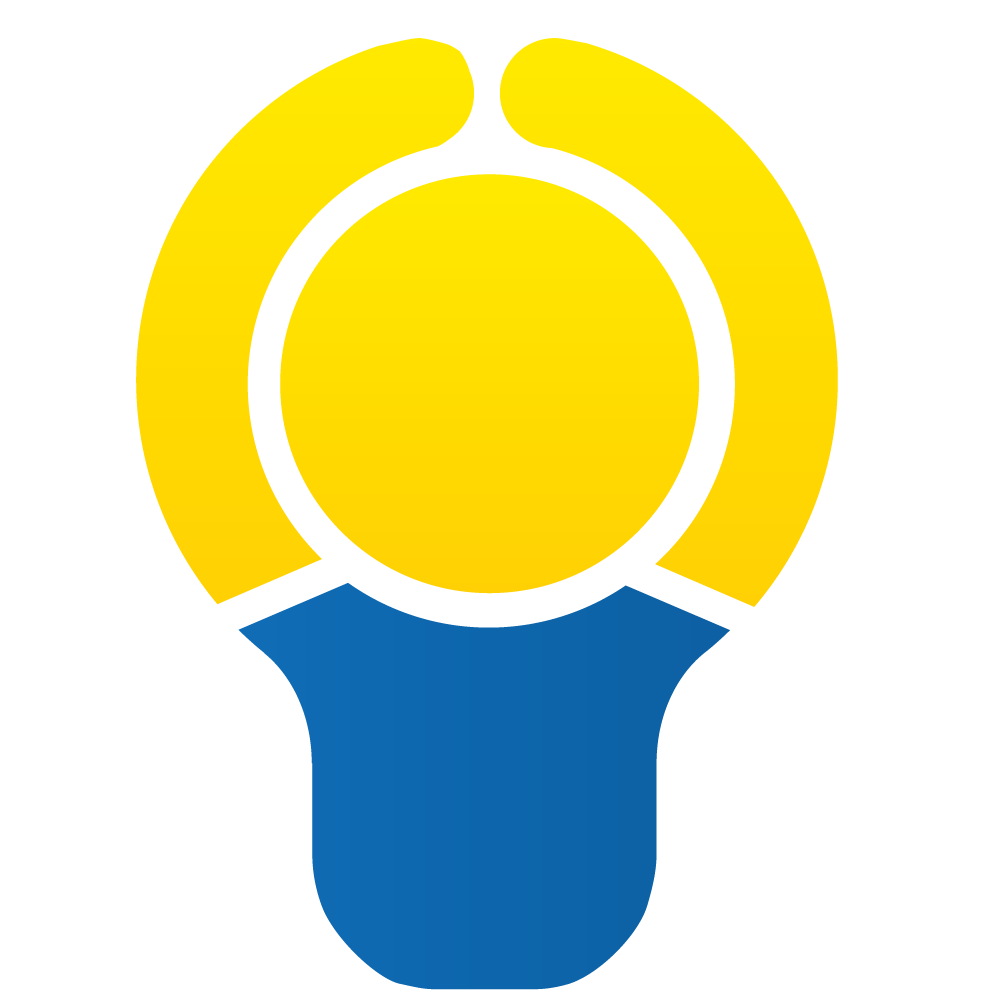 A lightbulb looking logo for Lights on Afterschool
