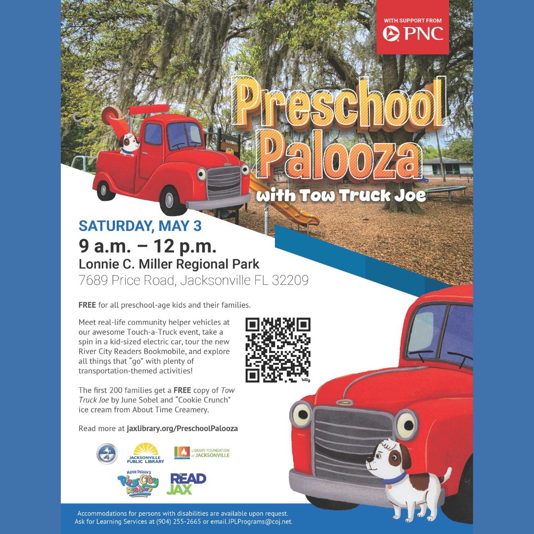 Preschool Palooza with Toe Truck Joe Saturday May 3 9AM - 12PM