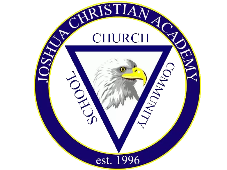 Joshua Christian Academy Logo - Blue and Red